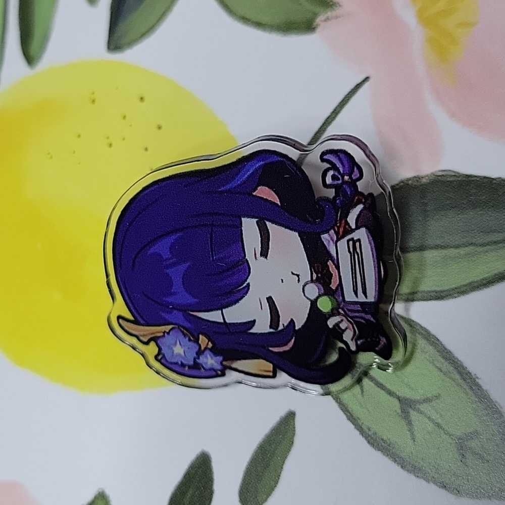 Nwt Handmade Raiden Shogun Genshin Impact Pin